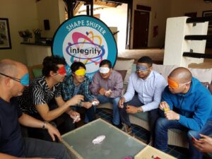 Team members making ethical decisions through fairness, accountability, and collaboration.